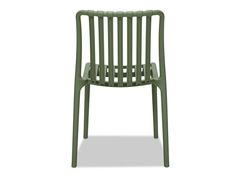 Surf Armless Outdoor Dining Chair - Green