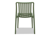 Surf Armless Outdoor Dining Chair - Green