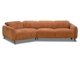 Uptown 3 Seat Recliner Chaise - Caramel
