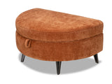 Uptown Half Circle Ottoman - Caramel