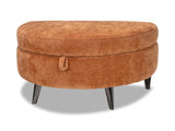 Uptown Half Circle Ottoman - Caramel