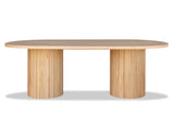 Voyager Double Pedestal Table - Natural