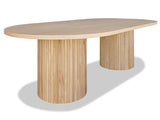 Voyager Double Pedestal Table - Natural