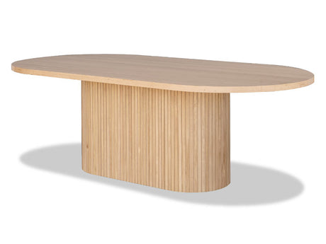 Voyager Single Pedestal Table - Natural