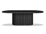 Voyager Single Pedestal Table - Charcoal