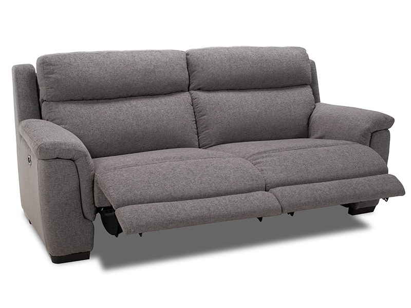 Genoa In Fabric Impressions Furniture, Genoa 3 Seater Leather Sofa